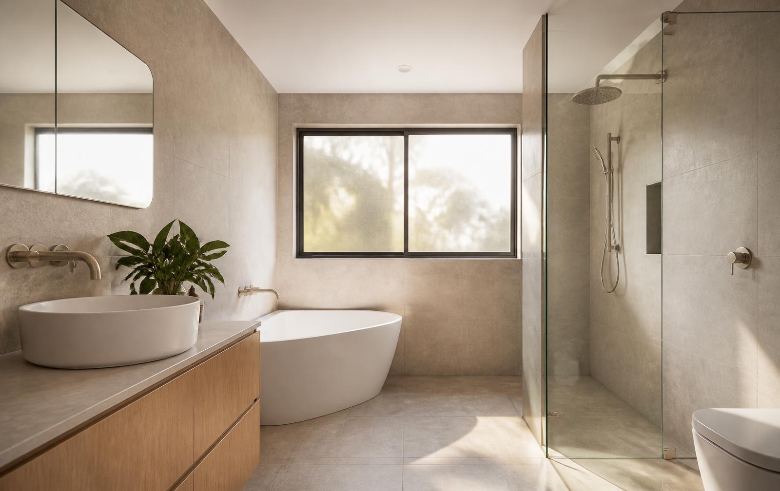 Completed bathroom renovation in Doncaster