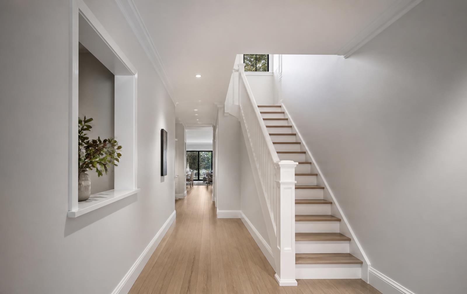 Freshly painted interior hallway in Doncaster East